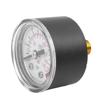 0-12BAR 0-170PSI 10mm موضوع الغاز مضخة الهواء قياس ضغط ضاغط ضغط الدم
