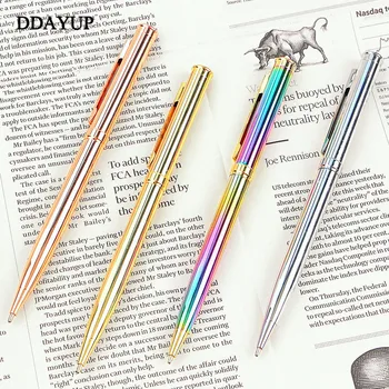 1 جهاز كمبيوتر شخصى ملونة قوس قزح القلم المعادن قلم رصاصة 1.0 mm بنك الاستثمار القومي عبوة مكتب كتابة القلم رولربال القلم
