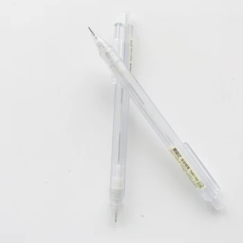 2 جهاز كمبيوتر شخصى بسيط واضح الصحافة التلقائي الميكانيكية قلم رصاص الطالب القرطاسية الكتابة المدرسة مستلزمات مكتبية /0.7 mm