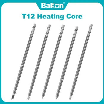 Bakon T12 لحام الحديد نصائح خالية من الرصاص عنصر التدفئة 2 في 1