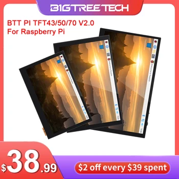 BIGTREETECH BTT PITFT50 PITFT43 PITFT70 V2.0 شاشة تعمل باللمس الطبري عرض Octoprint التوت بي 3 3B بالإضافة إلى 4B نموذج 3D أجزاء الطابعة