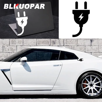 BLKUOPAR التوصيل الكهربائي البرق علامة ملصقات السيارات RV الفينيل الشخصية الإبداعية شارات للماء واقية من الشمس الرسومات سيارة السلع