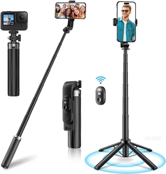 FGCLSY 2023 ميني الجديدة Selfie Stick ترايبود مع جهاز التحكم عن بعد الترقية Quadripod تصميم 40