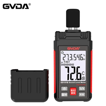 GVDA الرقمية متر مستوى الصوت مستوى الصوت متر Sonometro متر الصوت Decibelimetro 30-130dB ديسيبل متر الضوضاء المحمولة متر