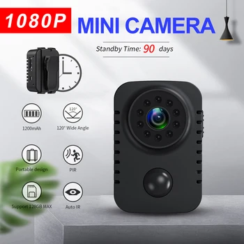 HD Mini الجسم الكاميرا اللاسلكية 1080P الأمن كاميرات الجيب تنشيط الحركة الصغيرة مربية كام السيارات الاحتياطية شرطة التدخل السريع Espia كاميرا ويب