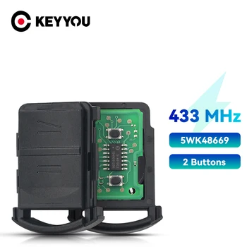 KEYYOU 5WK48669 اطلب مفتاح التحكم عن بعد 433Mhz سيارة أوبل فوكسهول كورسا C Meriva تيغره السرد فان دون بليد 2 أزرار
