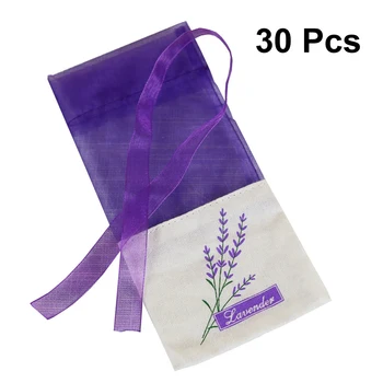 Lavende أكياس الكيس المحمولة الطباعة الزهور الجميلة العطر الخزامى الكيس كيس بذور الزهور الجافة أكياس الكيس A30