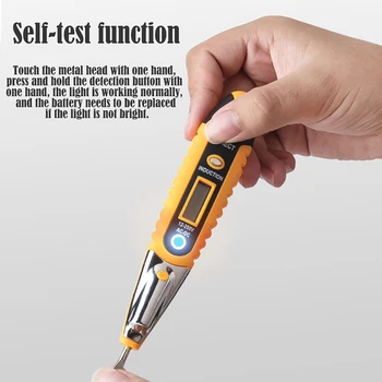 MultiDigital اختبار قلم رصاص AC DC 12-250V اختبار الكهربائية مفك شاشة LCD الجهد اختبار للكشف عن القلم كهربائي أدوات