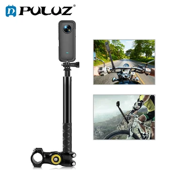 PULUZ دراجة نارية دراجة المقود تركيب الكاميرا جبل قوس محول & Monopod الوقوف إنستا 360 X3/واحد X2/ص/واحد RS