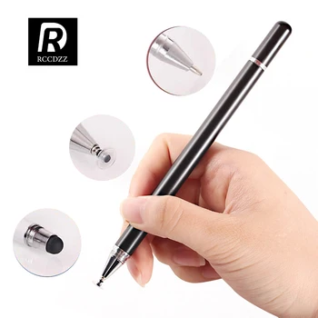RCCDZZ قلم لباد اللوحي القلم Caneta اللمس 3 في 1 الشاشة القلم لالروبوت الهاتف قلم رصاص القلم XIaomi فون قلم اللمس