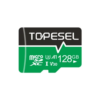 TOPESEL 128 جيجابايت مايكرو SD بطاقة الذاكرة بطاقات U3 V30 فلاش بطاقة الذاكرة Micro SDXC UHS-I بطاقة TF للكاميرا/بدون طيار/Dash Cam