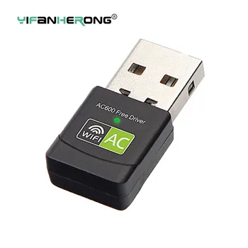 USB اللاسلكية واي فاي محول AC 600mbps ل محول واي فاي 2.4 G شبكة 5G بطاقة هوائي واي فاي جهاز استقبال USB إيثرنت واي فاي دونجل