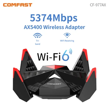 WiFi6 محول لاسلكي USB 4 هوائيات E-لعبة رياضية واي فاي دونجل WPA3 RTL8832CU AX5400 2.4 G&5&6 Wi-Fi بطاقة Win10 11