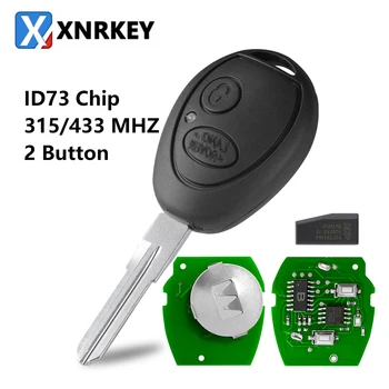 XNRKEY 2 زر مفتاح السيارة عن بعد ID73 PCF7930 رقاقة 315/433Mhz لاند روفر ديسكفري 1999-2004 FCC ID: N5FVALTX3 تقطيعه الرئيسية