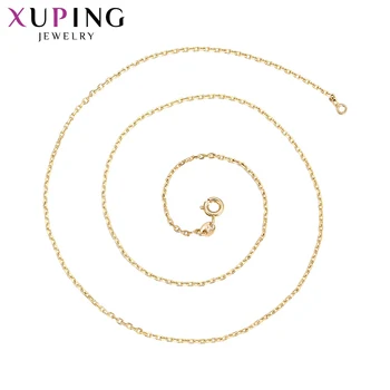 Xuping مجوهرات أنيقة للنساء جودة عالية الهدايا الضوء الأصفر لون الذهب قلادة 45429