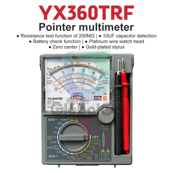 YX-360TRF التناظرية المتعدد اختبار نوع مؤشر صفر مركز صك 200Mohm قياس المقاومة YX360TRF