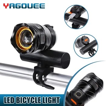 الدراجة مصباح LED الدراجة الخفيفة الدراجة أمام مصباح USB القابلة لإعادة الشحن 3 طرق المدمج في البطارية في الهواء الطلق زوومابلي المصباح الشعلة