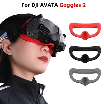 العين وسادة لاسهم الشركات الامريكية الكبرى Avata نظارات 2 سيليكون تغطية واقية لينة لوحة الوجه استبدال قناع لاسهم الشركات الامريكية الكبرى Avata بدون طيار الصوتيات