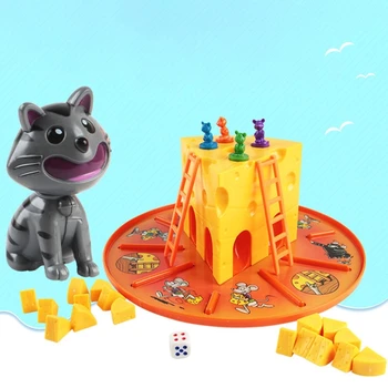 القط والفأر - الجبن لعبة الوالدين والطفل التفاعلية المجلس لعب لعبة للأطفال والفتيان والفتيات الترفيه