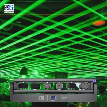 الليزر ضوء متحرك يتحرك حزمة موجية ضوء الليزر 6 عيون RGB تحريك الليزر DMX المرحلة يتحرك حزمة موجية تأثير DJ ديسكو الزفاف الطرف
