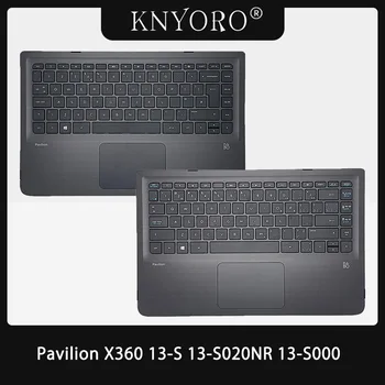 المملكة المتحدة/الولايات المتحدة لوحة مفاتيح HP Pavilion X360 13-ق 13-S020NR 13-S000 حالة الكمبيوتر المحمول Palmrest غطاء مع لوحة اللمس لوحة المفاتيح الإنجليزية 809829-001