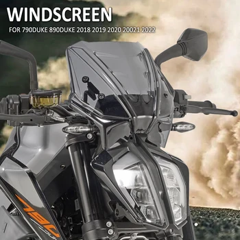 بالنسبة 790 890 الدوق 790Duke 890Duke 2018-2022 2021 2020 دراجة نارية هدية الجبهة الزجاج الزجاج الأمامي تطير الرياح منحرف الشاشة