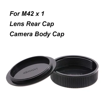 بالنسبة M42 M42x1 جبل الغطاء الخلفي للعدسة / جسم الكاميرا غطاء بلاستيكي أسود غطاء العدسة غطاء لجميع M42 عدسات الكاميرا المشتري الخ.