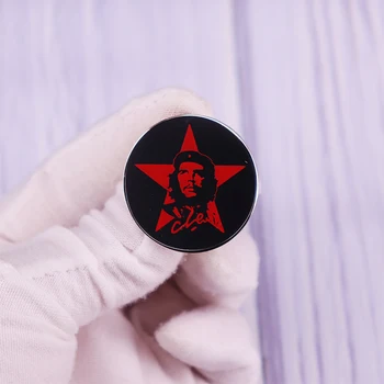 تشي غيفارا دبوس الثورة الكوبية العصابات الاشتراكي الشيوعي زر دبوس شارة رمز بروش ديكور