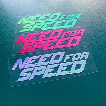 تصميم سيارة الشارات NFS لعبة سباق الحاجة إلى السرعة الكلمات الكلاسيكية الشريط JDM السيارات الجسم نافذة ملصقا