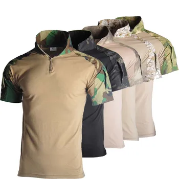 تي شيرت T-shirt الصيد الملابس الادسنس الجيش التكتيكية قمصان العسكرية التمويه الرجال الملابس المحملة القميص الألوان الملابس قميص من النوع الثقيل