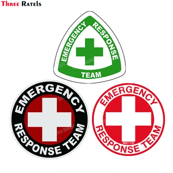 ثلاثة Ratels B419 الصليب الأحمر فريق الاستجابة لحالات الطوارئ ملصقا لصائق VinylMaterial