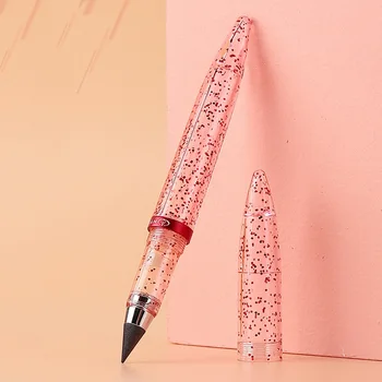 جديدة شفافة لا نهاية لها قلم رصاص لكتابة حاجة شحذ قلم رصاص لانهائي متجر القرطاسية واللوازم المدرسية ، 