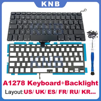 جديدة من أجهزة الكمبيوتر المحمول لوحة مفاتيح مع Backlight مفك البراغي المسمار على ماك بوك برو 13