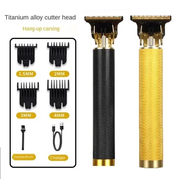 خمر الشعر قطع آلة قص الشعر الكهربائية القابلة لإعادة الشحن الرجال ماكينة حلاقة المهنية لحية الانتهازي للرجال حلاق