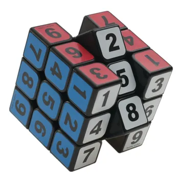 رقم 1-9 مكعب 3x3 المكعب السحري لغز المهنية Stickerless لعبة تعليمية للأطفال هدية
