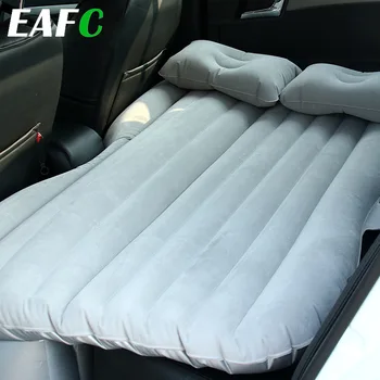 سيارة الهواء السرير مجموعة كاملة مع Airpump وسادة حصيرة التخييم في الهواء الطلق وسادة قابل للنفخ المقعد الخلفي السفر مفرش السرير