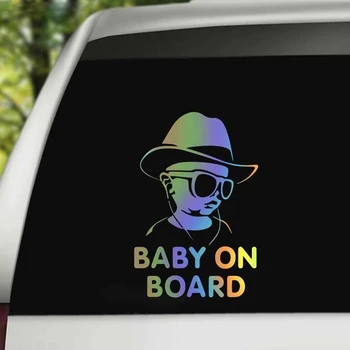 سيارة ملصقا الطفل على مجلس النظارة الشمسية الطفل ملصقات الشارات الفينيل سيارة التصميم