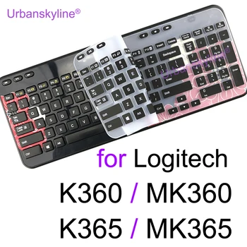 غطاء لوحة المفاتيح لوجيتك K360 K365 MK360 MK365 على Logi اللاسلكية واقية حامي الجلد سيليكون واضح TPU Case فوندا