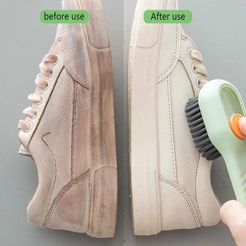 فرشاة الأحذية التلقائي تصريف السائل التنظيف العميق شعيرات ناعمة المنزلية الغسيل فرشاة تنظيف للاستخدام اليومي