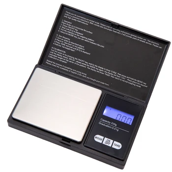 مجوهرات غرام الوزن المطبخ دقة عالية الإضاءة الكهربائية جيب 200G-0.01 G رقمية صغيرة الحجم 1 دقيقة LCD