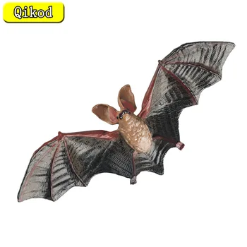 محاكاة جديدة مصغرة لطيف الحيوانات البرية نموذج التماثيل الخفافيش تحلق فوكس البومة كابيبارا الرقم العمل جمع الأطفال لعبة هدية