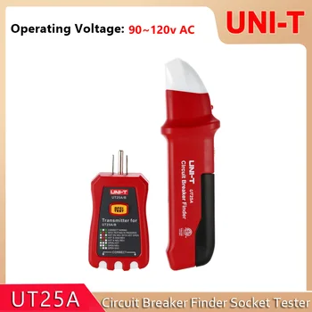 وحدة UT25A قواطع الباحث التلقائي مأخذ اختبار كهربائي التشخيص أداة مع مؤشر LED اختبار المهنية
